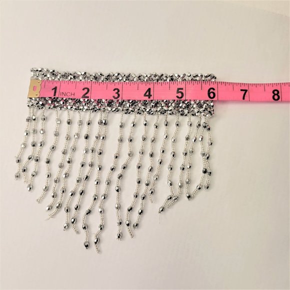 SilverTassel Choker Necklace & Arm Wrist Jewelry Accessory Halloween NEW - Picture 11 of 15